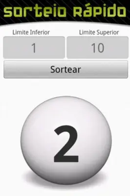 Sorteio Rápido android App screenshot 2